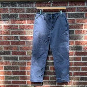 LOFT Gray Blue The Slim Straight Fit Chino Cargo Pants